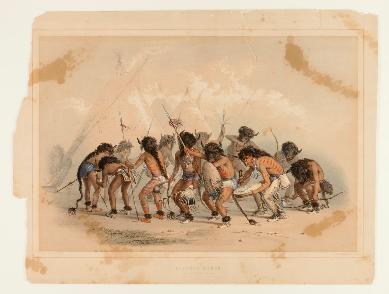 Dança dos Búfalos n.º 8 de George Catlin