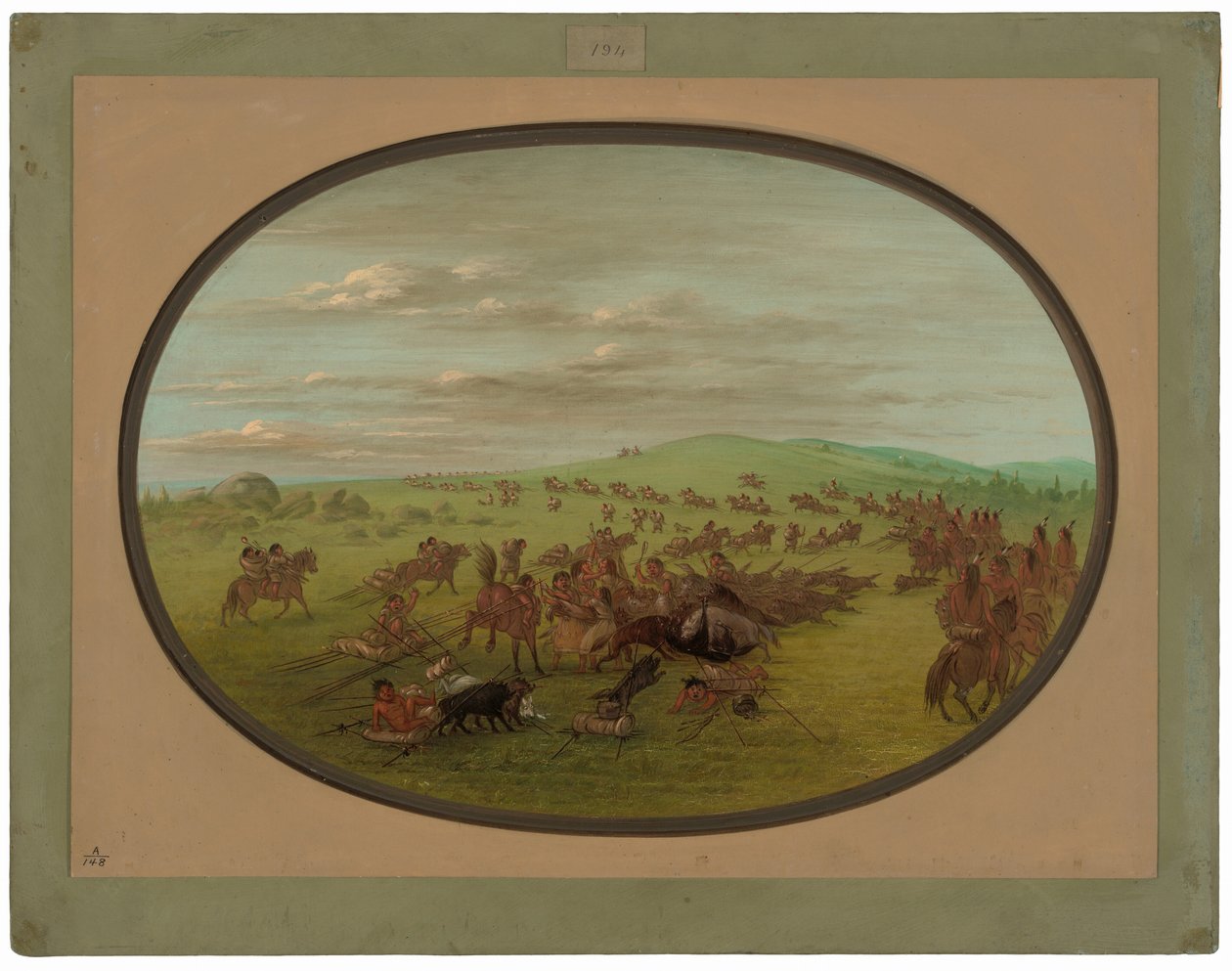 Mudança de Camanches de George Catlin