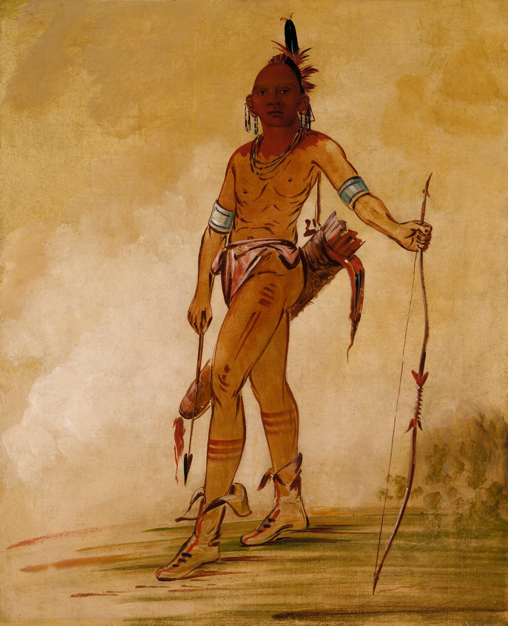 Cáh-he-ga-shín-ga, Pequeno Chefe de George Catlin