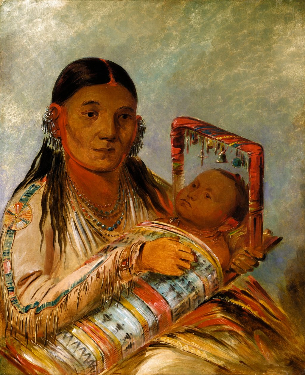 Chée-ah-ká-tchée, mulher de Nót-to-way de George Catlin