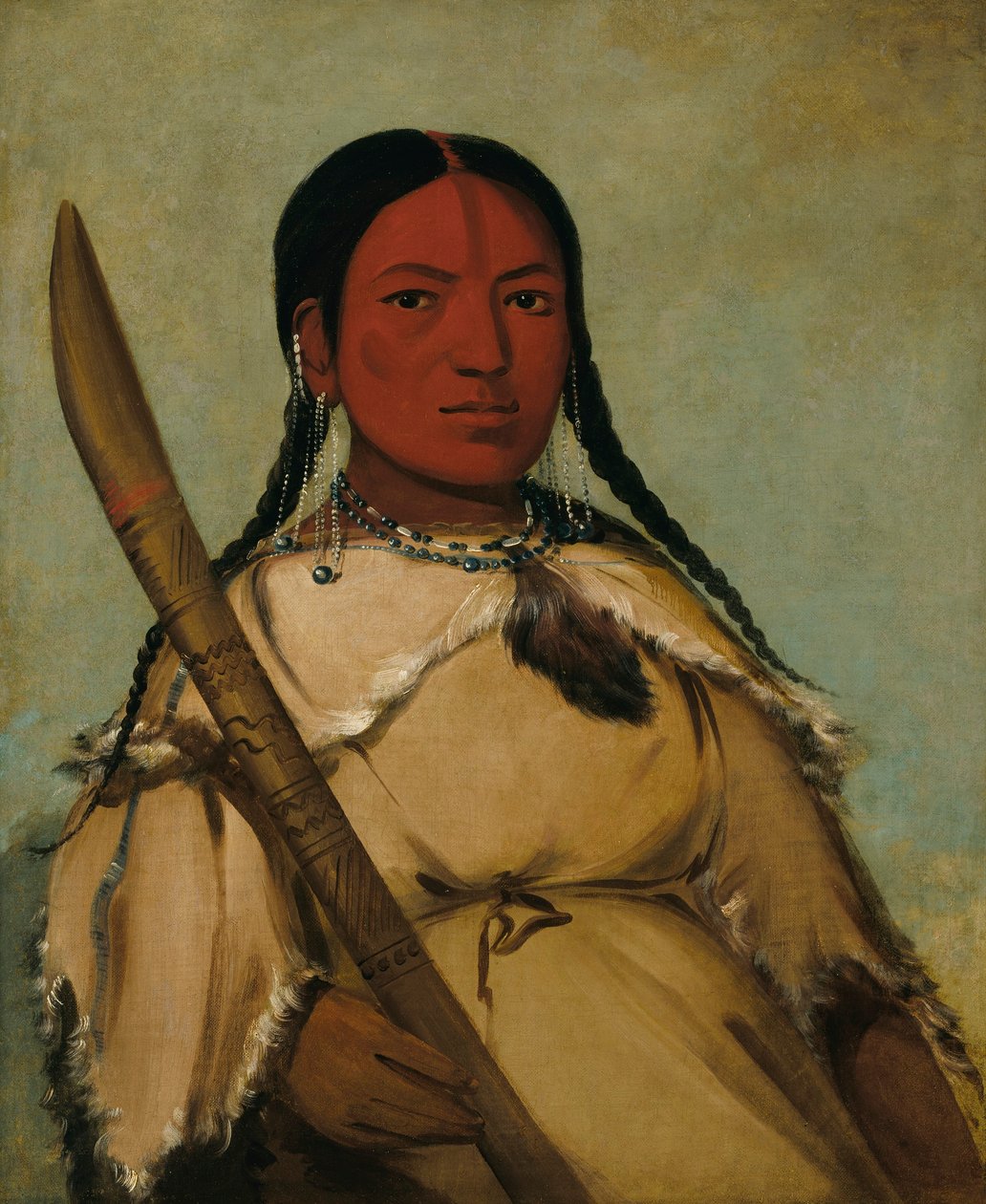 Chin-cha-pee, Inseto do Fogo que Arrepia, Mulher da Cabeça de Ovo de Pombo de George Catlin