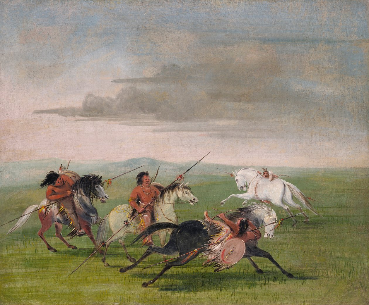 Comanche Feats of Horsemanship, 1834-35 de George Catlin