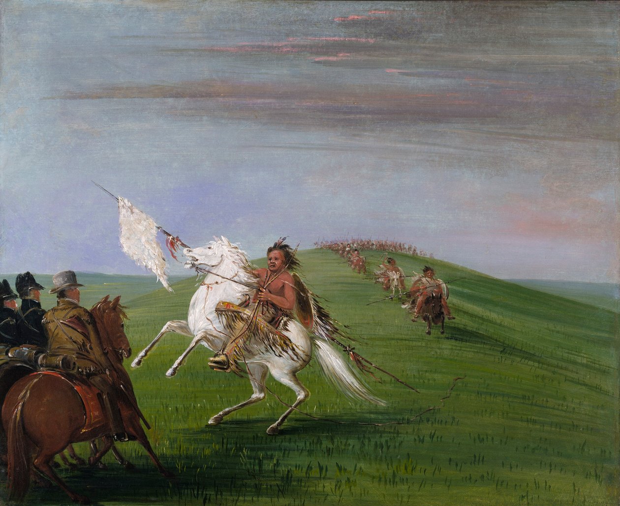Encontro dos Comanches com os Dragões de George Catlin