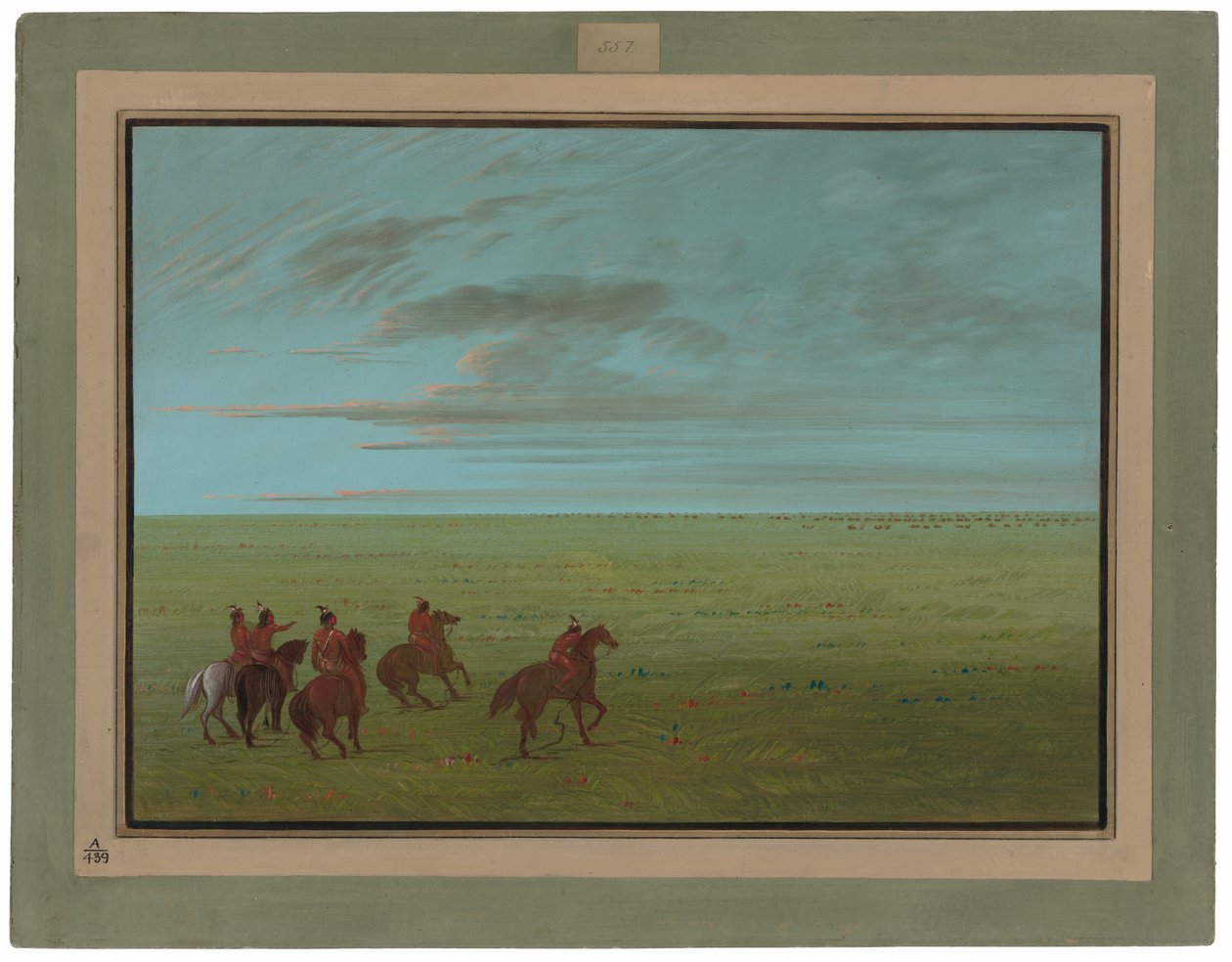 Connibos começando para cavalos selvagens de George Catlin