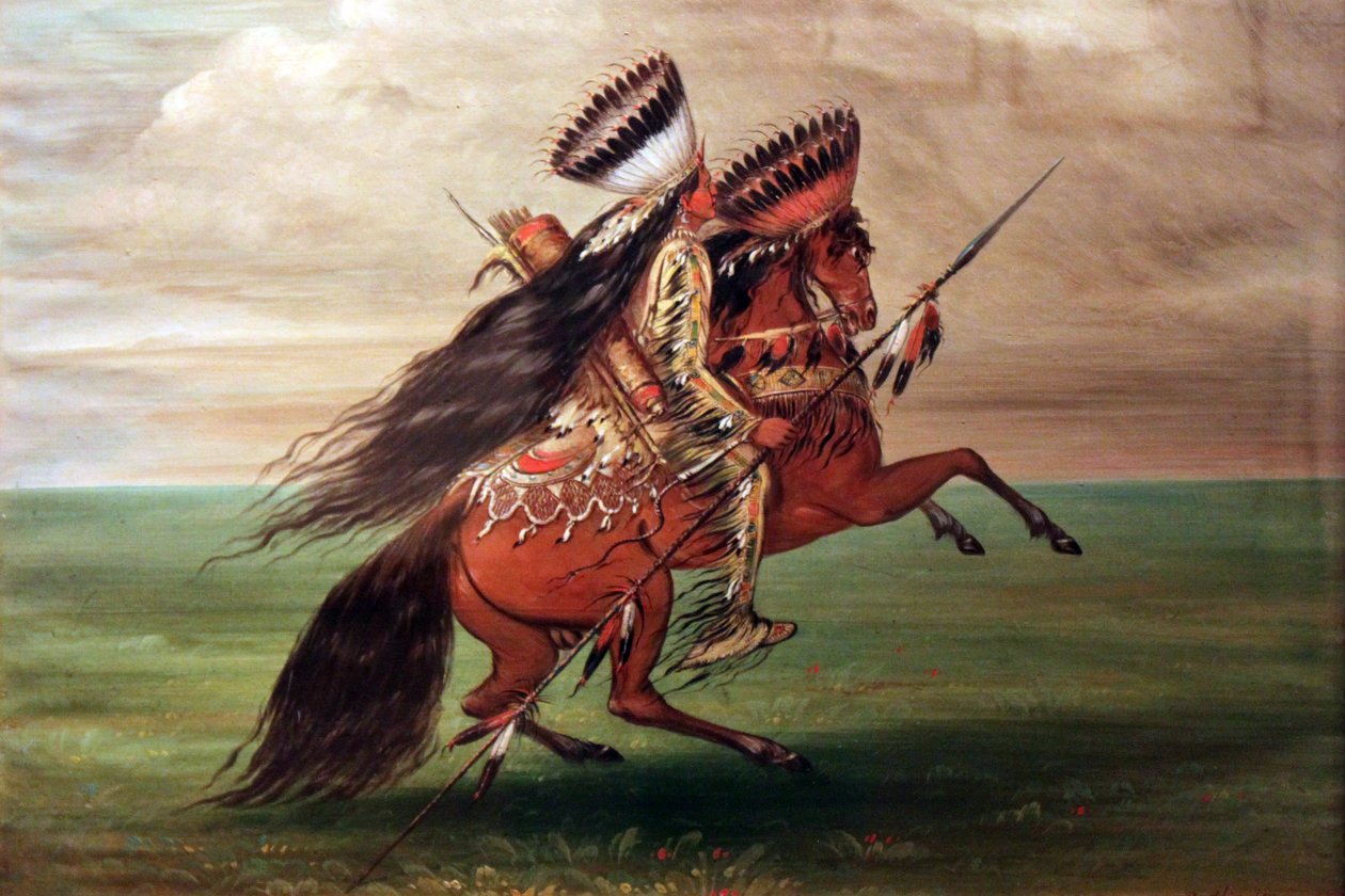 Índio Crow "Aquele que salta sobre todos" de George Catlin