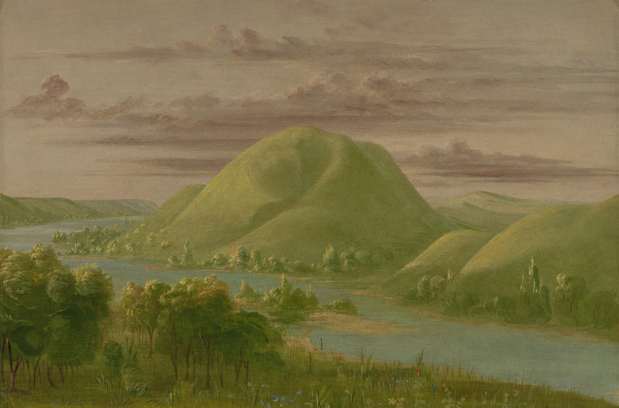 Curiosos Penhascos Gramados, Rio São Pedro, 18611869. de George Catlin