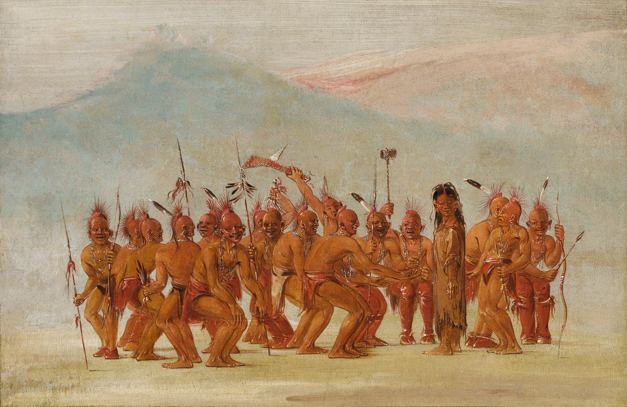 Dançar ao som do Berdash de George Catlin