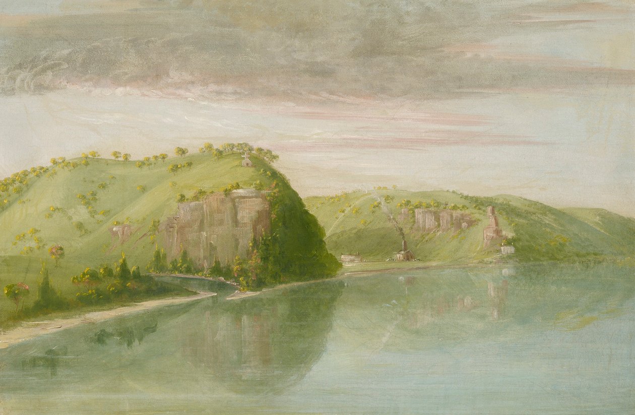 Túmulo de Dubuque, Alto Mississipi de George Catlin