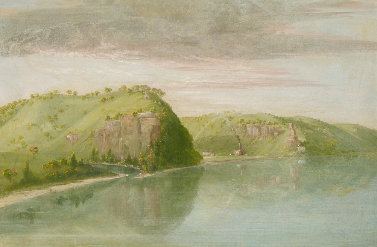 Túmulo de Dubuque, Alto Mississippi, 1835-1836. de George Catlin