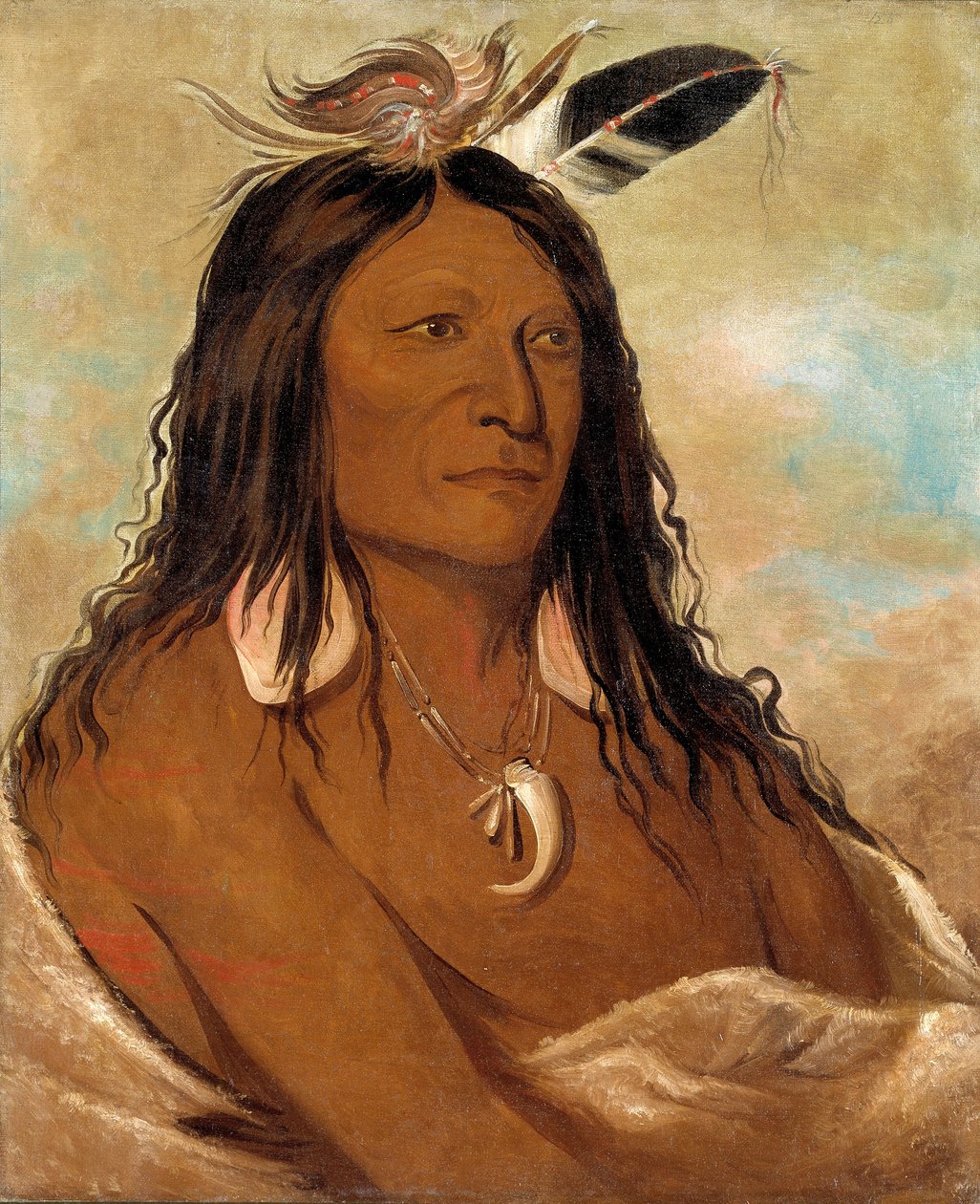 Eé-shah-kó-nee, Arco e Aljava, Primeiro Chefe da Tribo de George Catlin