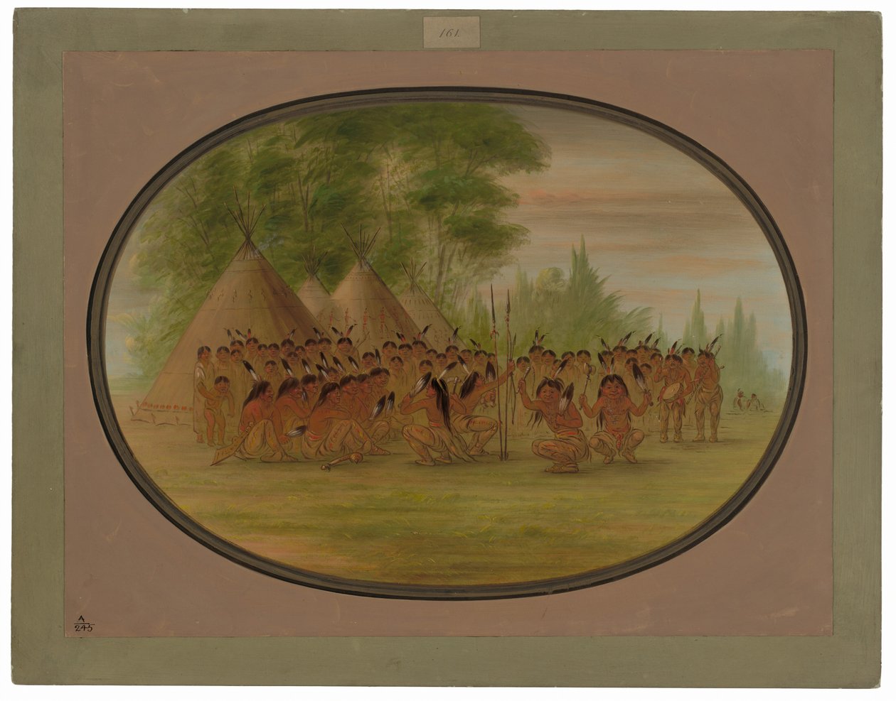Dança da Águia - Choctaw de George Catlin