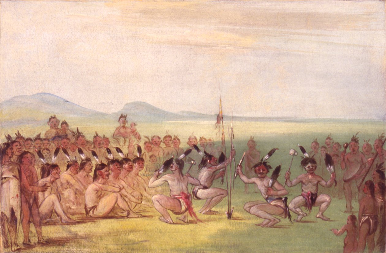 Dança da Águia, Choctaw de George Catlin