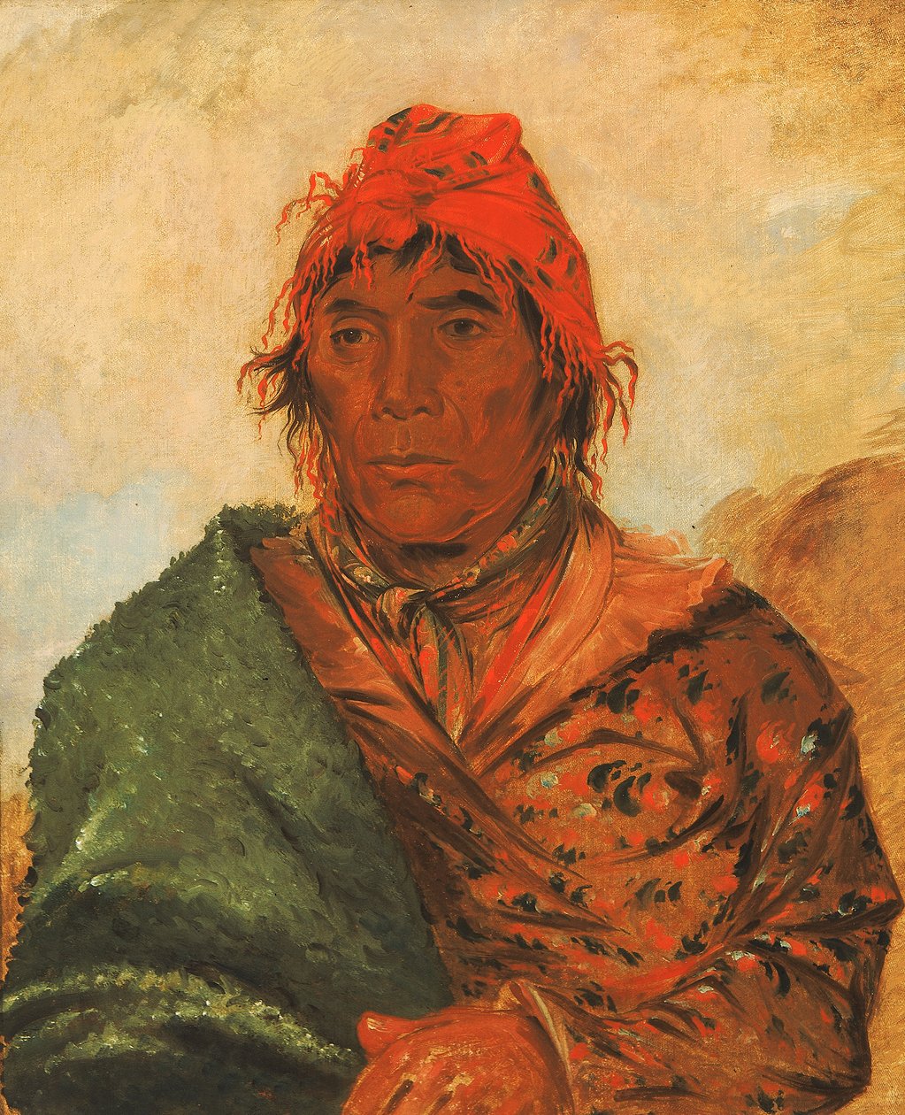 Ee-mat-lá-, Rei Phillip, Segundo Chefe, 1838. de George Catlin