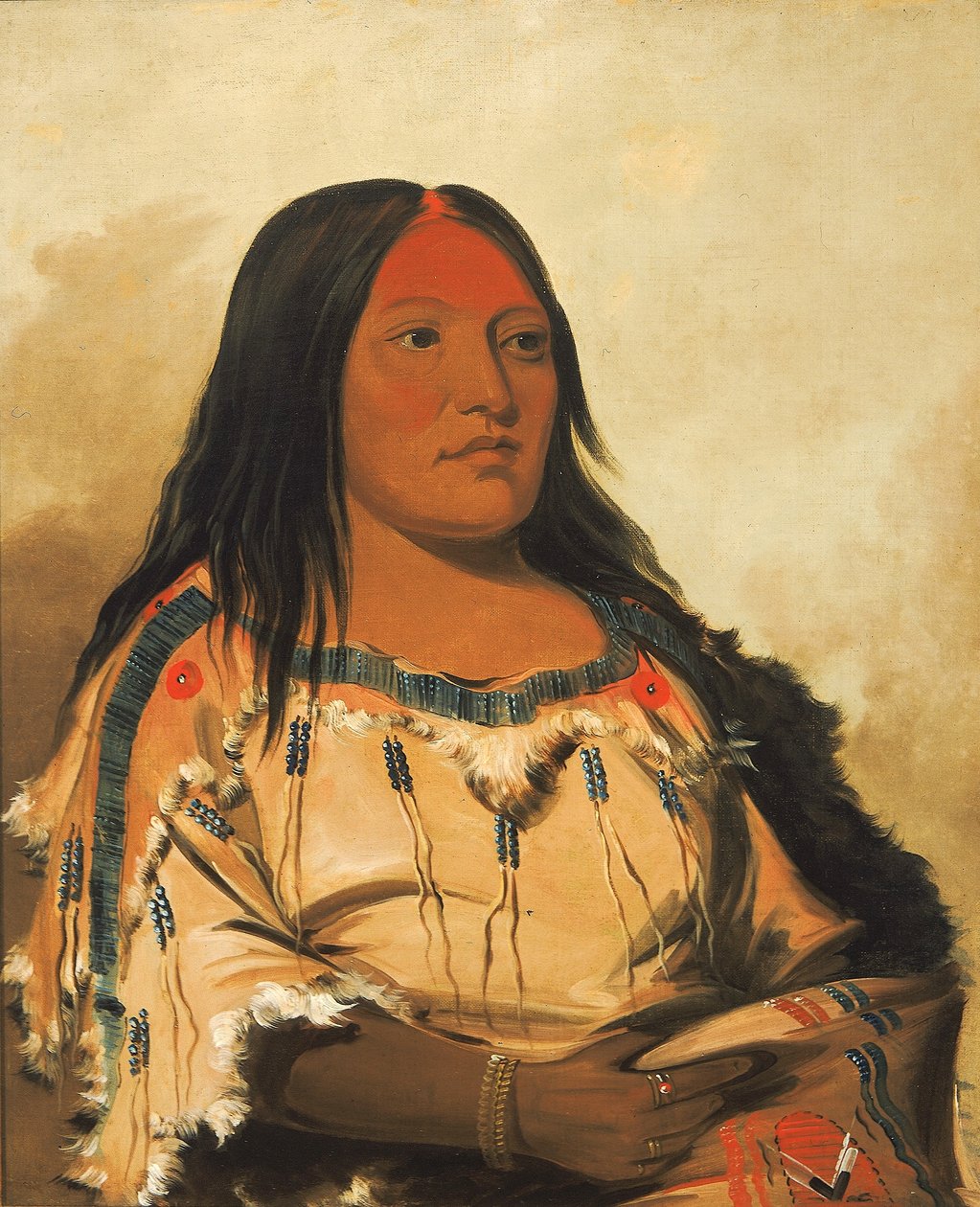 Eeh-nís-kim, Pedra de Cristal, Mulher do Chefe de George Catlin