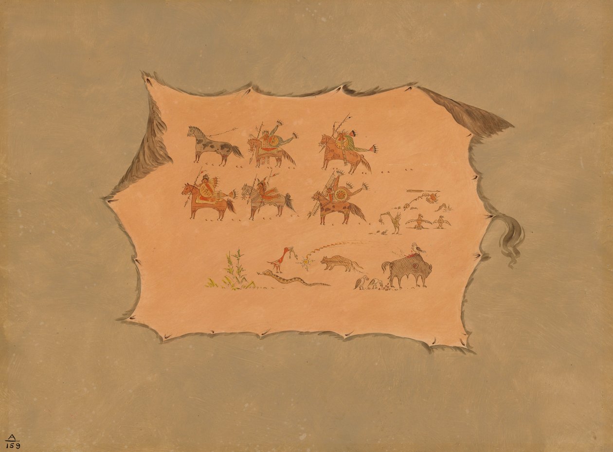 Fac-símile do manto de um médico Pawnee, 18611869. de George Catlin