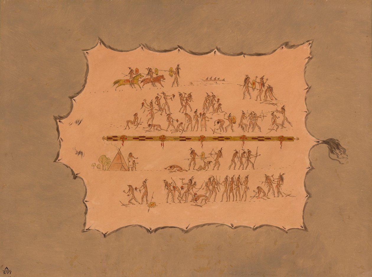 Fac-símile de um Sioux Robe, 18611869. de George Catlin