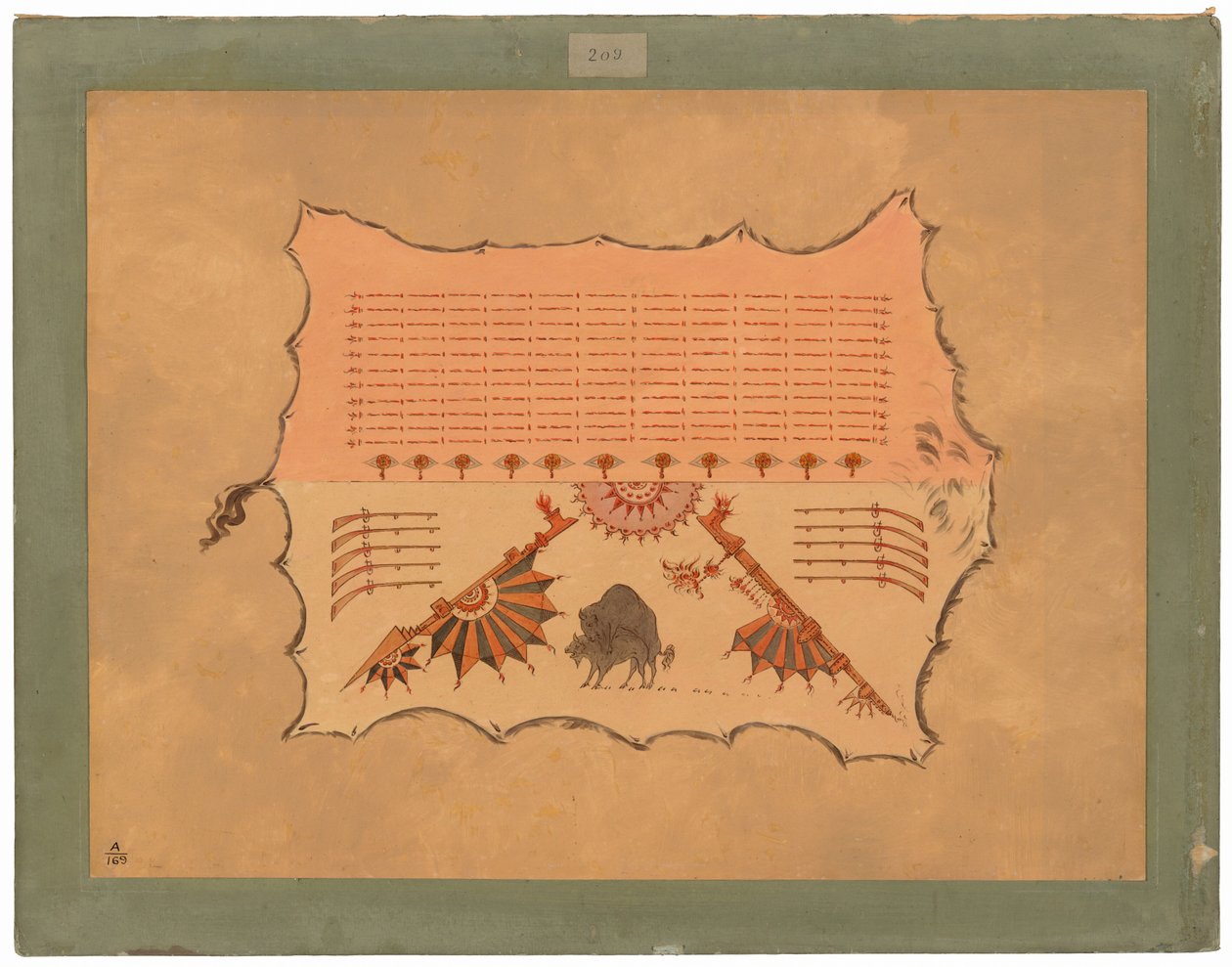Fac-símile de um Omaha Robe de George Catlin