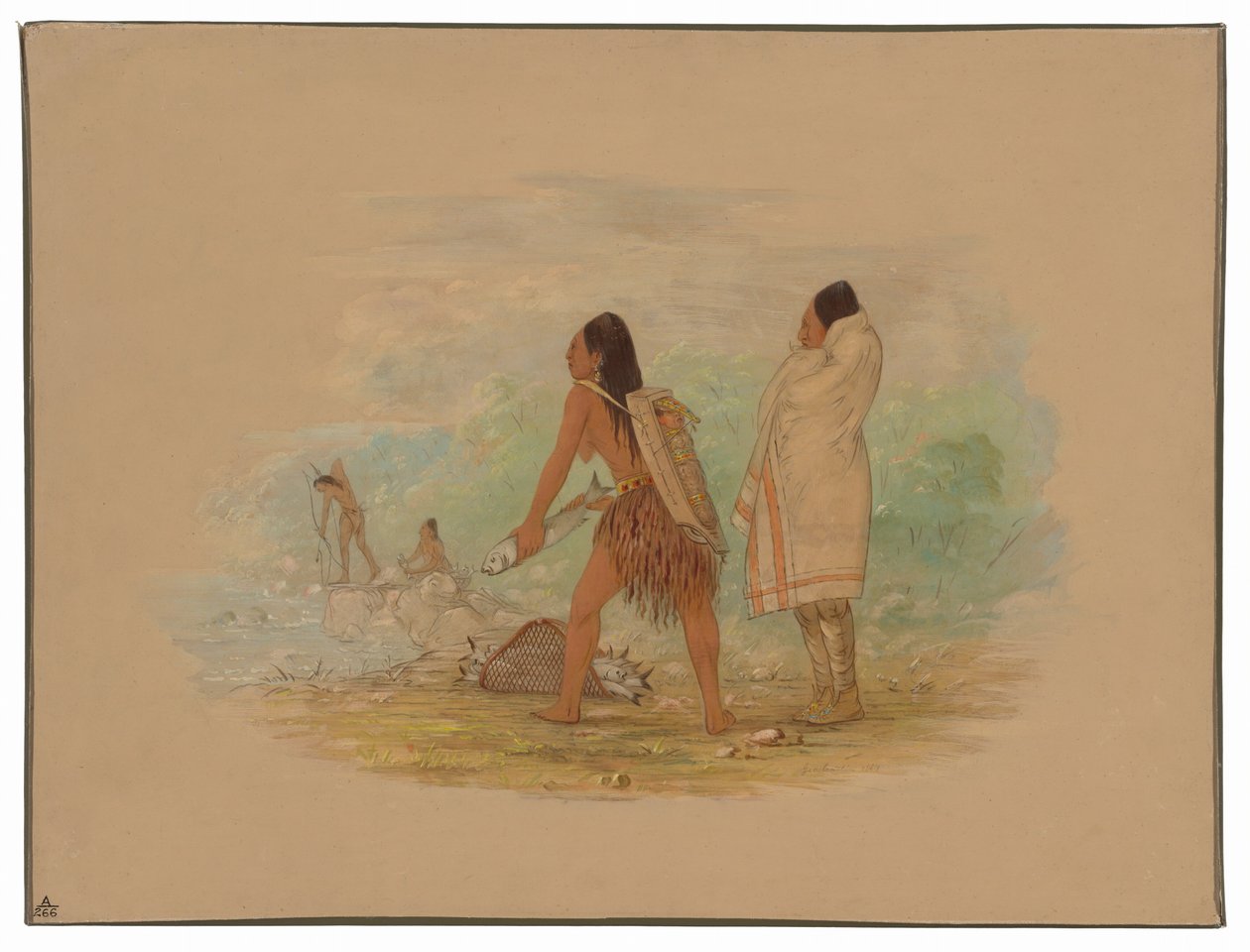 índios cabeça-chata de George Catlin