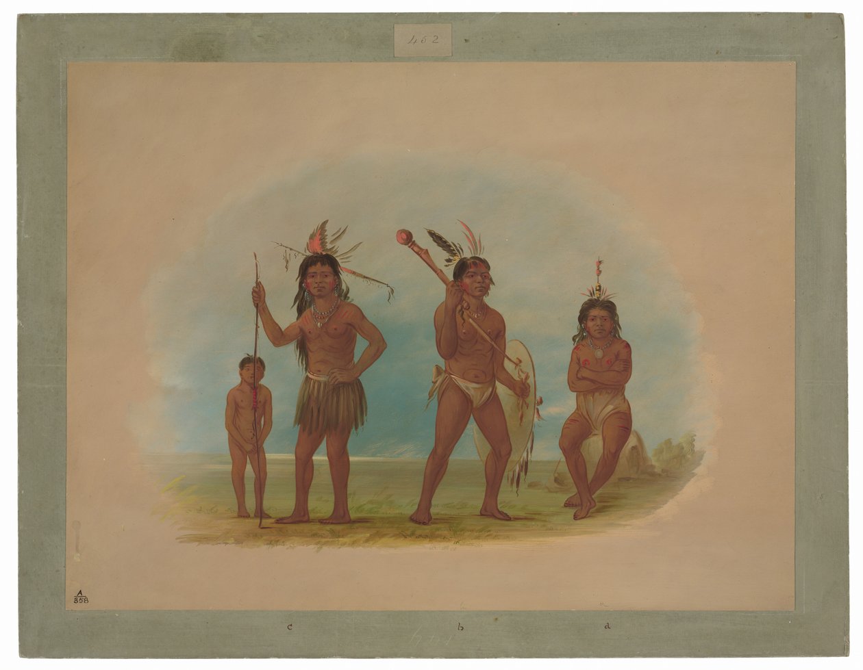 Quatro índios Arawak de George Catlin