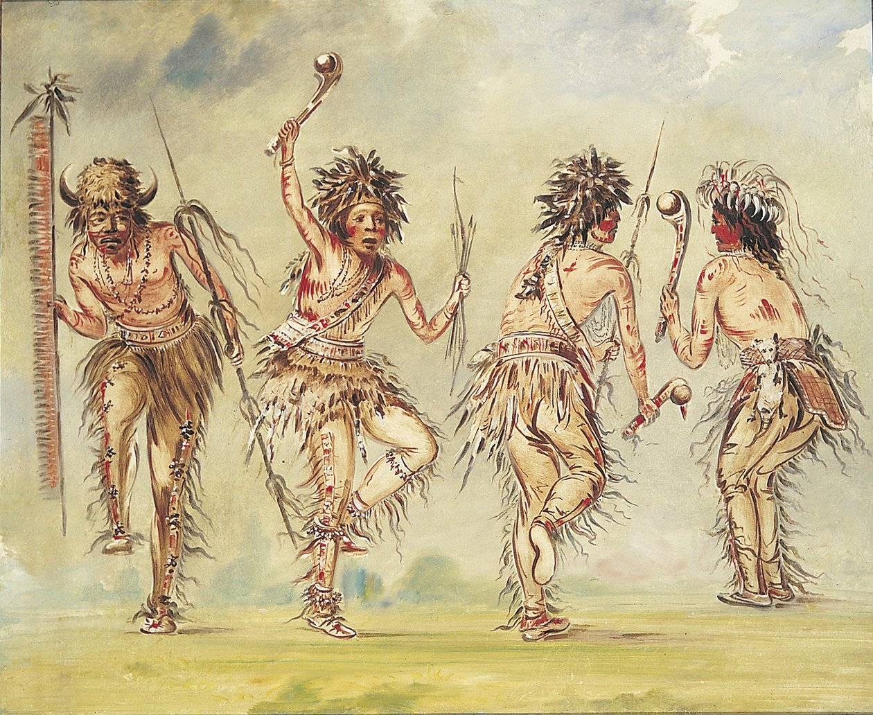 Quatro bailarinos de George Catlin