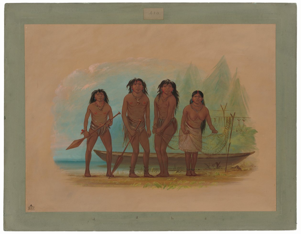 Quatro índios fueguinos de George Catlin