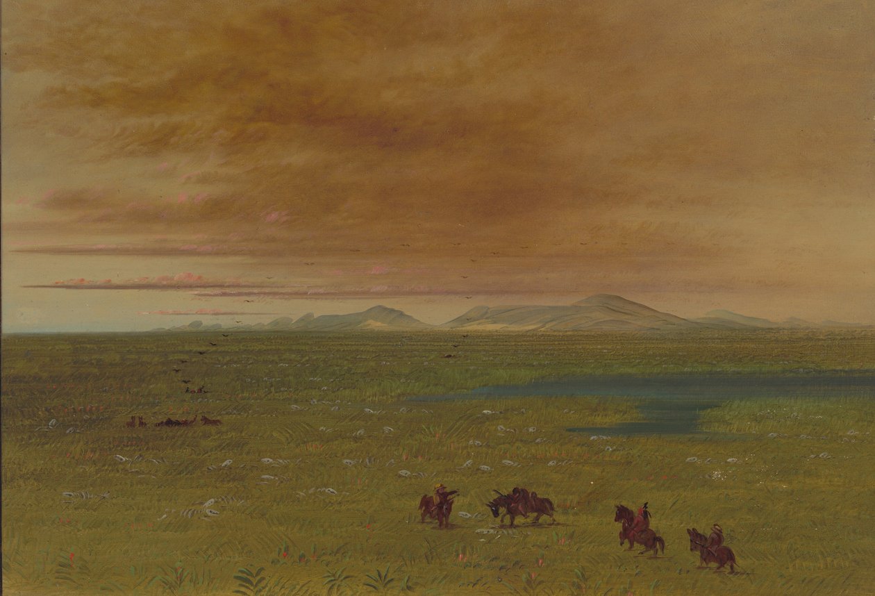 Lavanderia Grande, Pampa do Sacramento, 18541869. de George Catlin