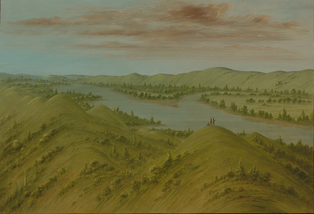 Grassy Bluffs, Alto Missouri, 18611869. de George Catlin