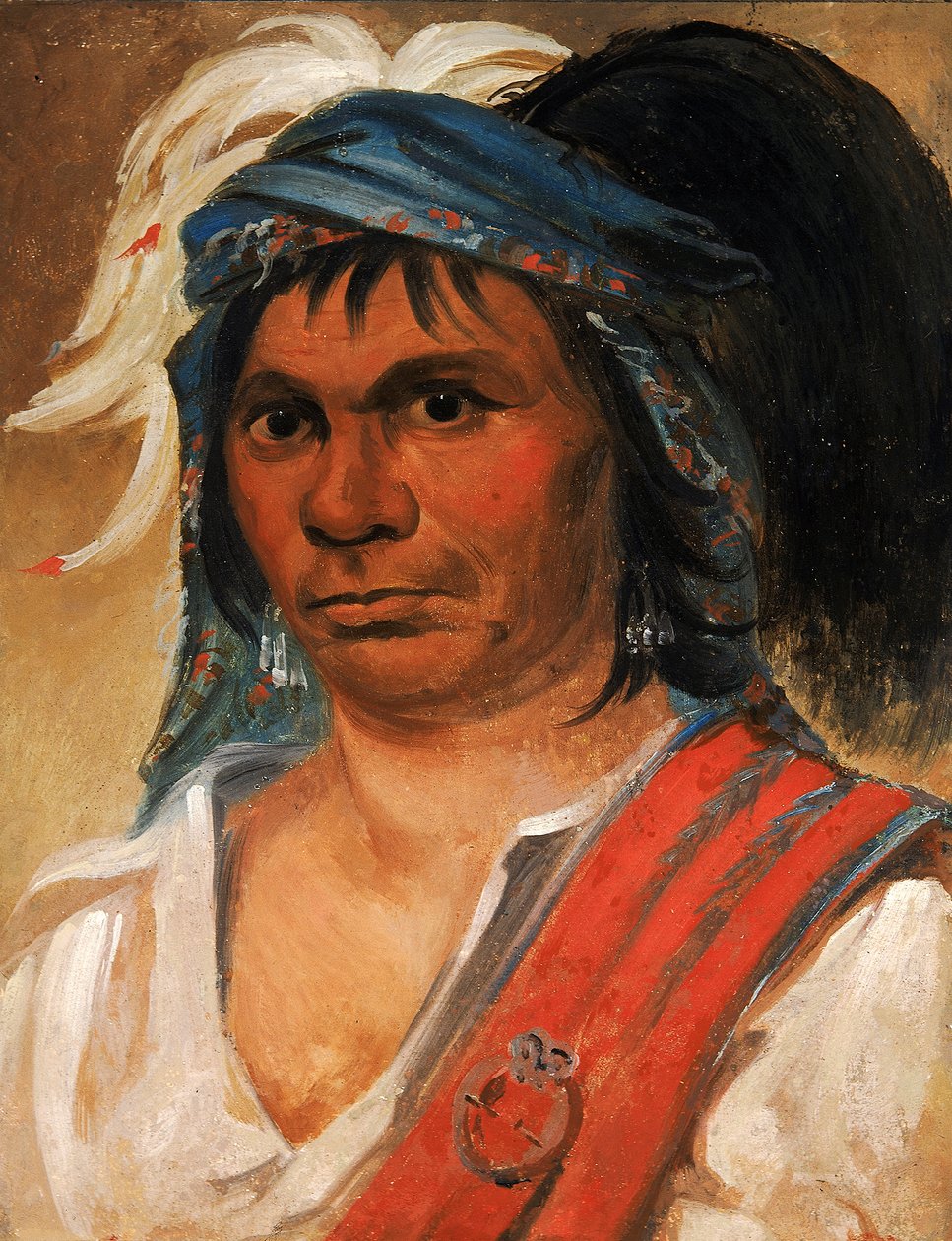 Hard Hickory, um homem amável, 1831. de George Catlin