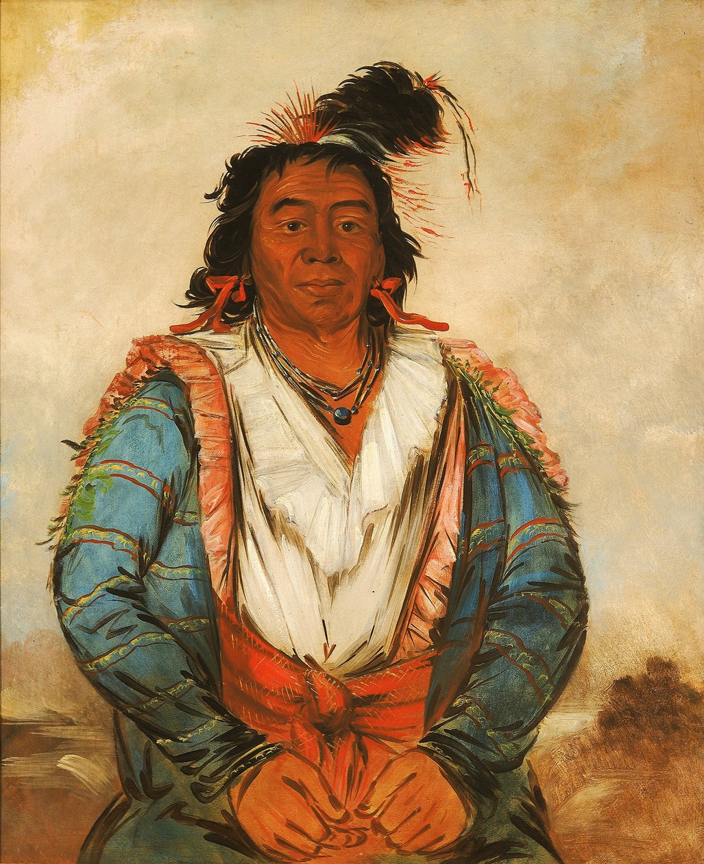 Hose-put-o-káw-gee, um bravo de George Catlin