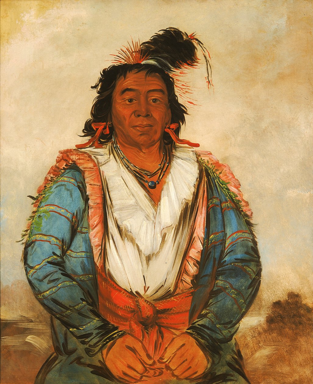 Mangueira-put-o-káw-gee, a Brave, 1834. de George Catlin