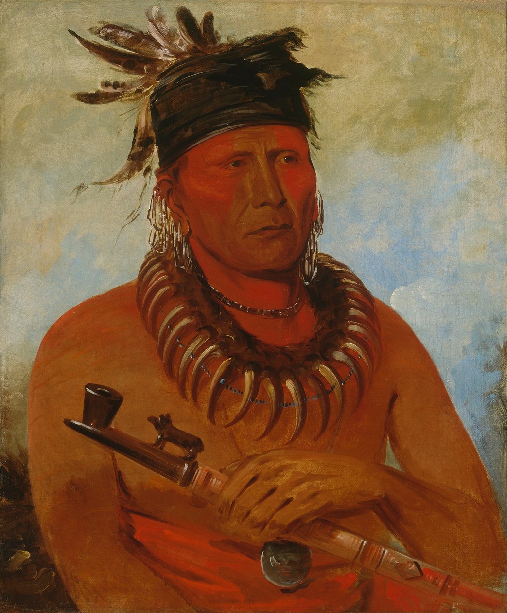 Háw-che-ke-súg-ga, Aquele que Mata os Osages, Chefe da Tribo de George Catlin