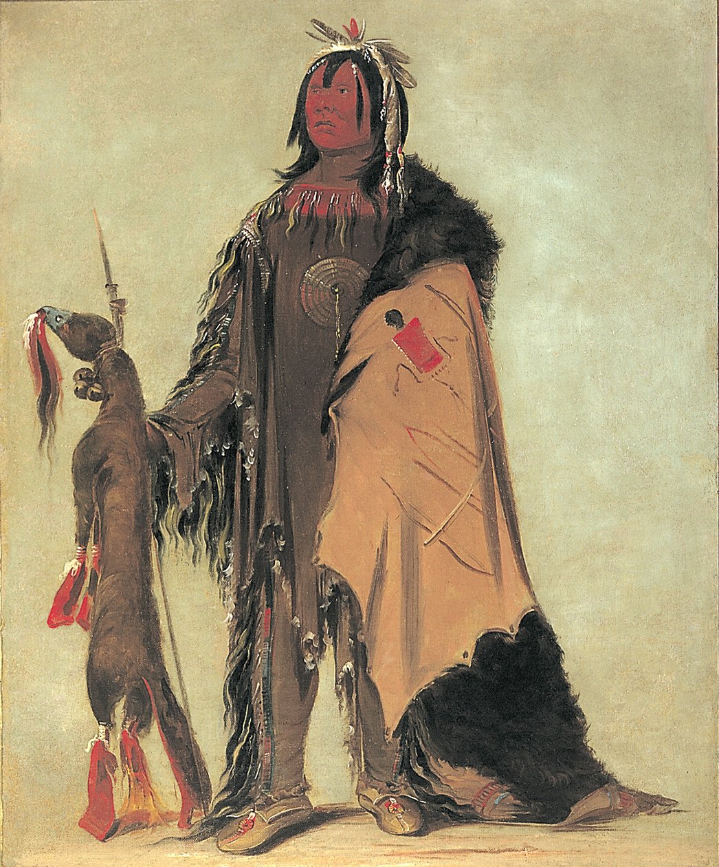 In-ne-ó-cose, filho de Búfalo, um guerreiro de George Catlin