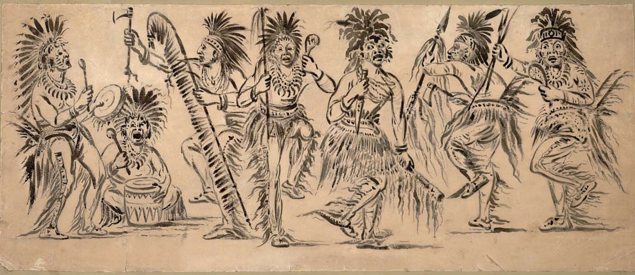 Dançarinos indianos de George Catlin