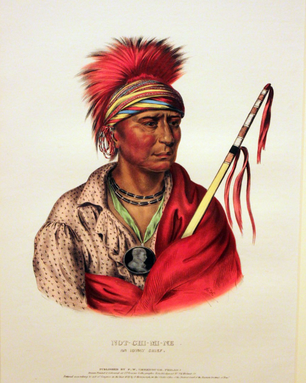 Chefe Ioway Not-Chi-Mi-Ne de George Catlin
