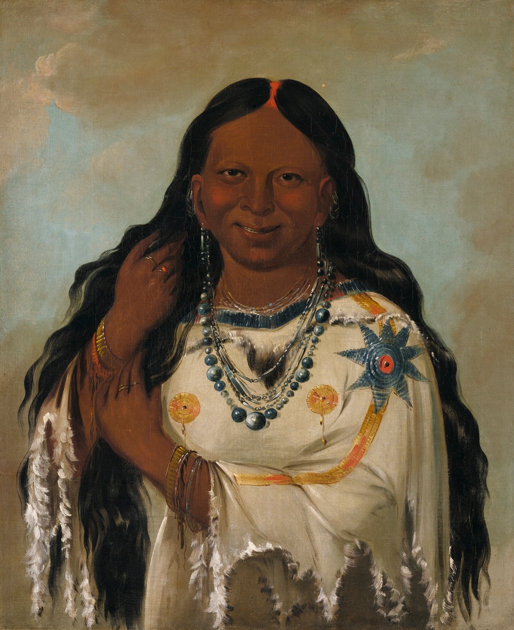 Kay-a-gís-gis, uma jovem mulher de George Catlin