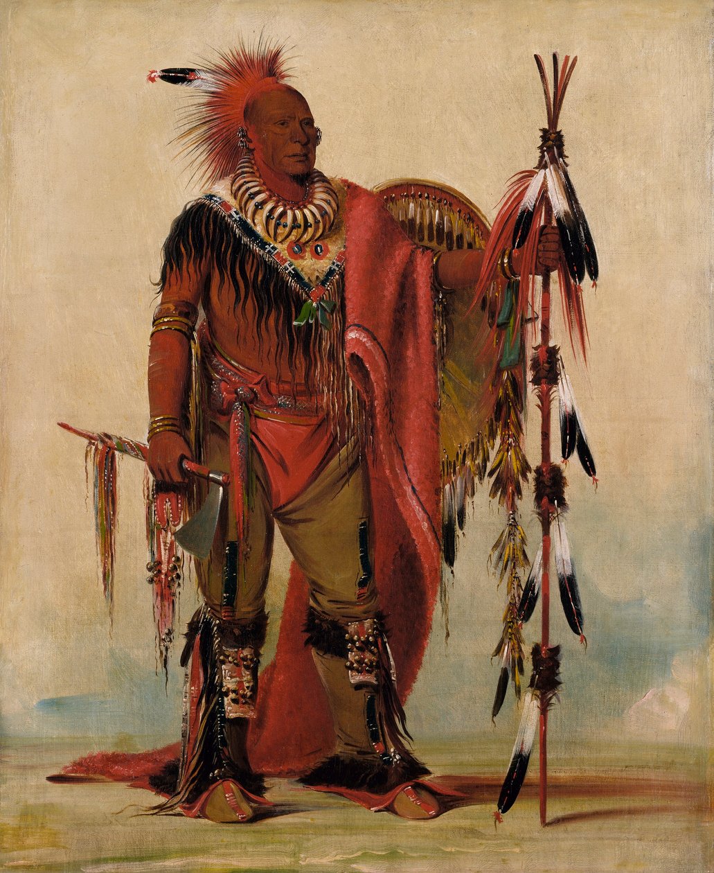 Kee-o-kúk, A Raposa Vigilante, Chefe da Tribo de George Catlin