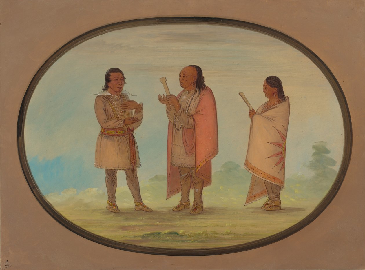 Índios Kickapoo Pregando e Orando, 18611869. de George Catlin