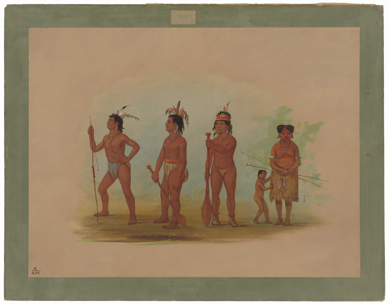 índios Clatsop de George Catlin