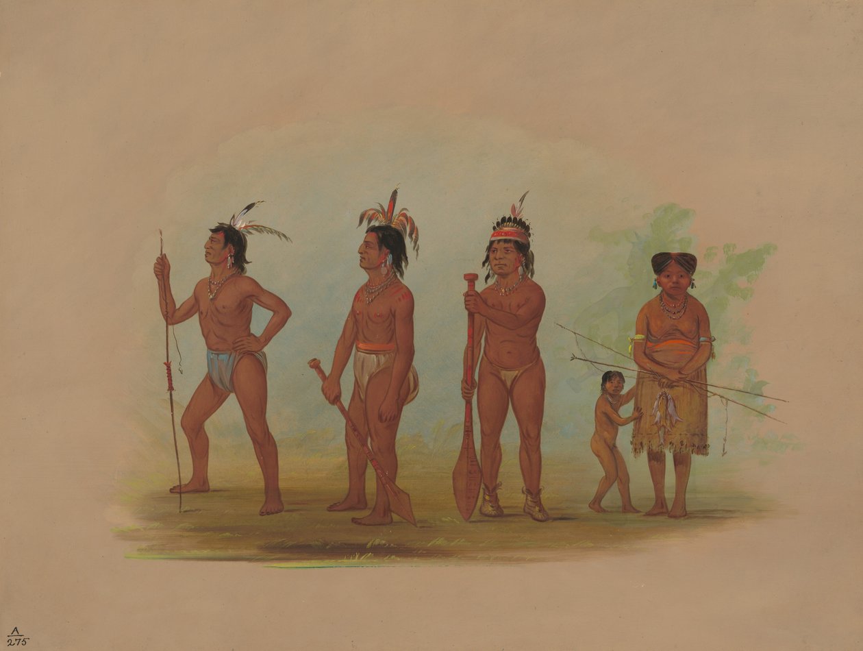 Índios Klatsop, 18551869. de George Catlin