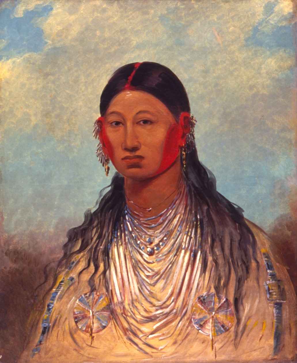 Koon-za-ya-me, Águia de Guerra fêmea de George Catlin