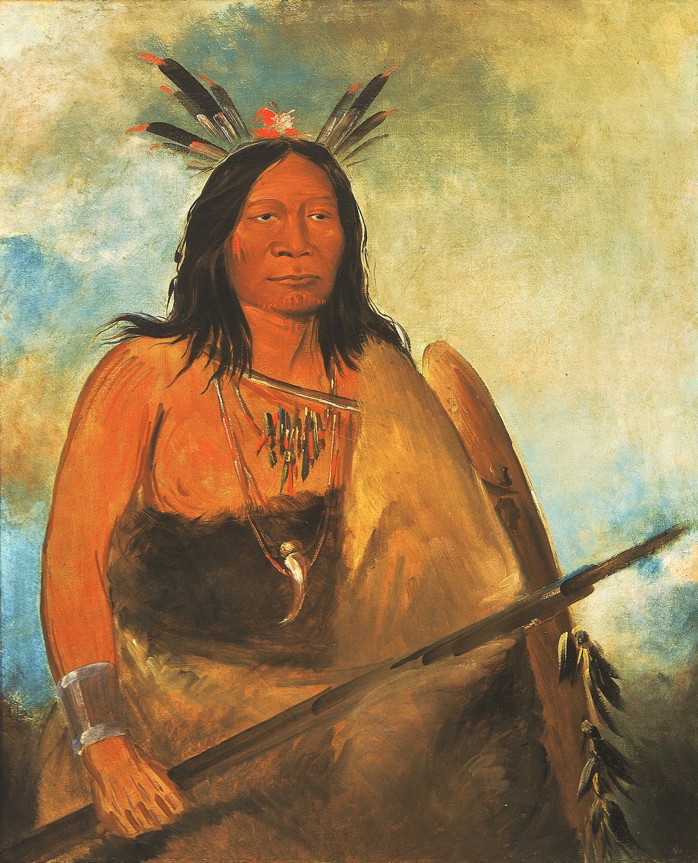 Kots-o-kó-ro-kó, Cabelo do pescoço do touro, um chefe de George Catlin