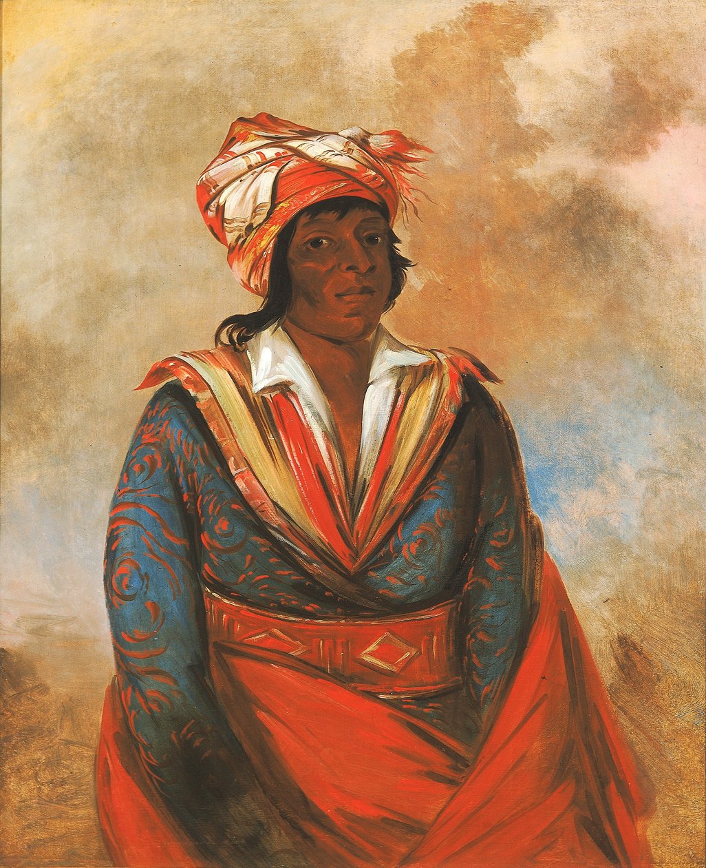 Kút-tee-o-túb-bee, Como é que ele matou, um notável valente de George Catlin