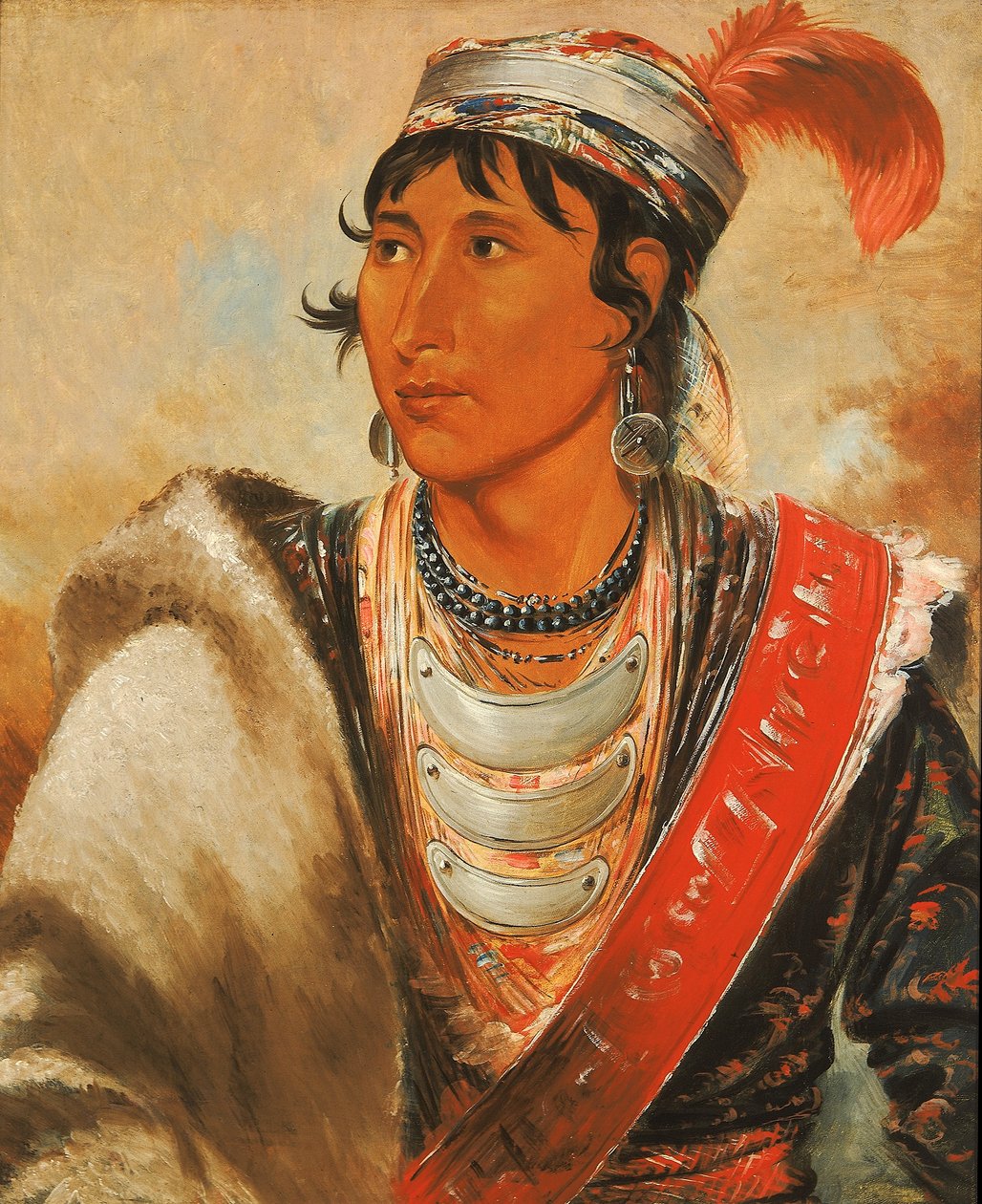 Láh-shee, O Licker, chamado "Creek Billy" de George Catlin