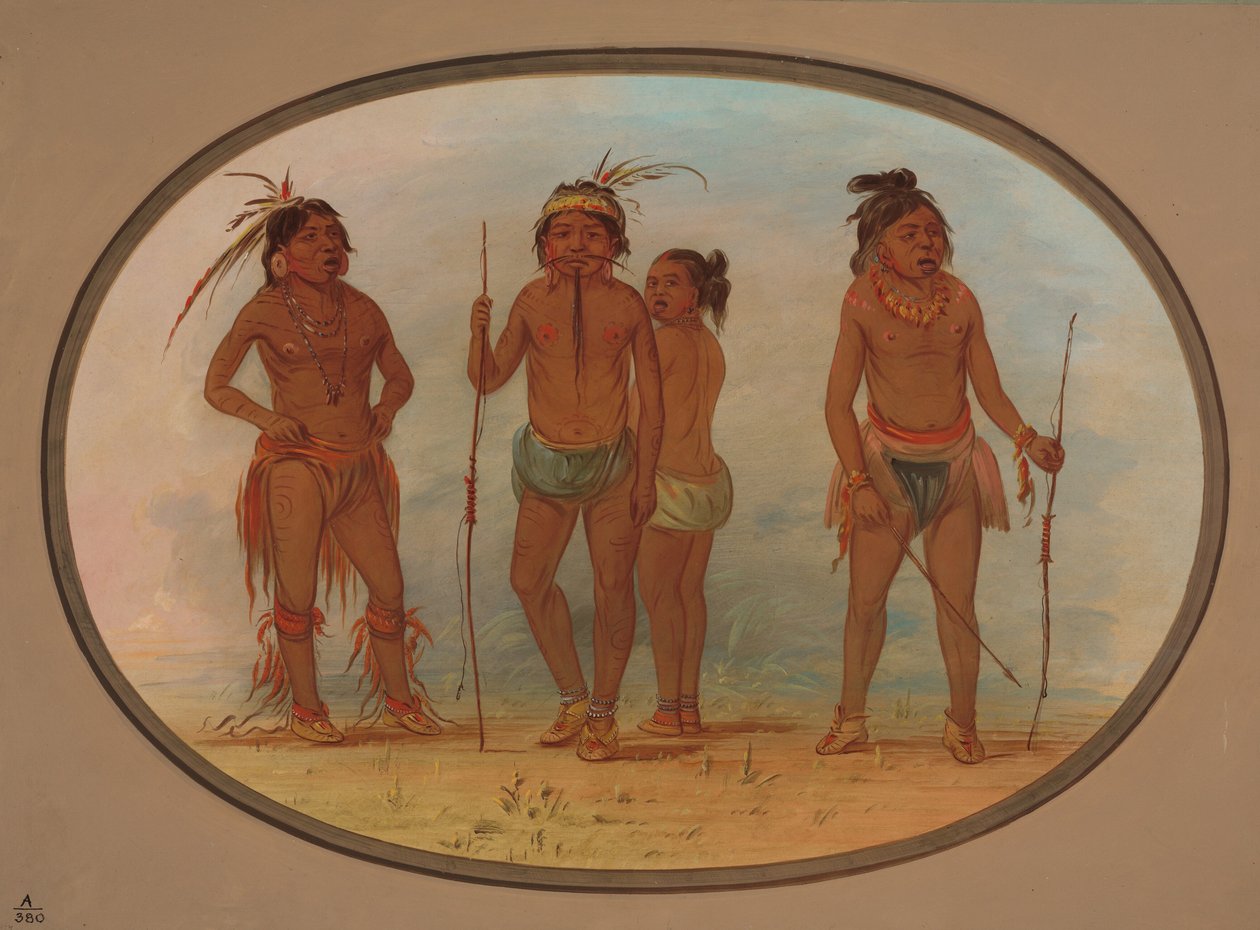 Membros da Tribo Botocudo, de George Catlin