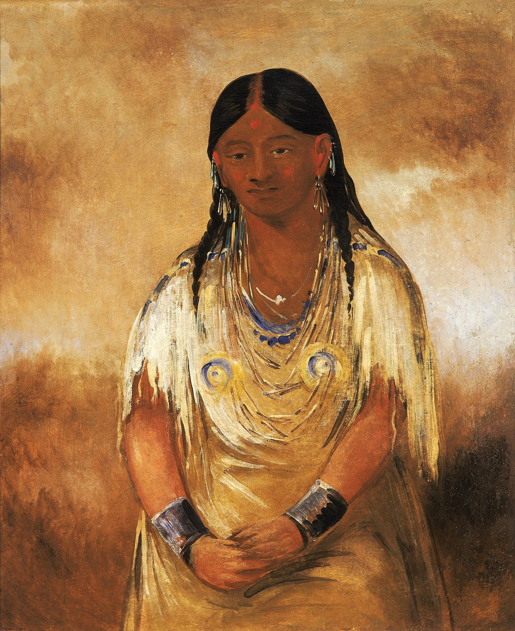 Mún-ne-o-ye, uma mulher de George Catlin