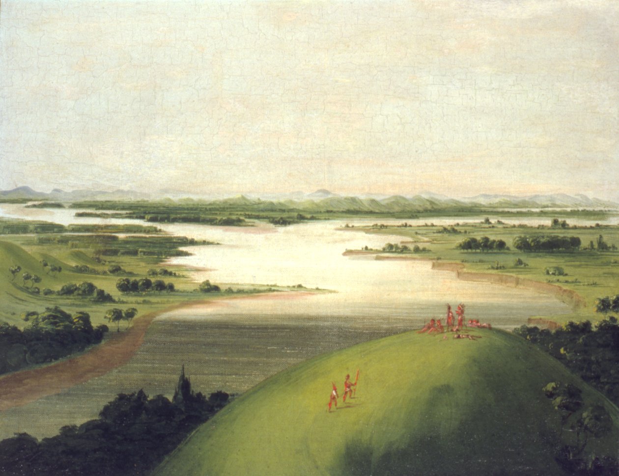 Boca do rio Platte, 900 milhas acima de St. Louis de George Catlin