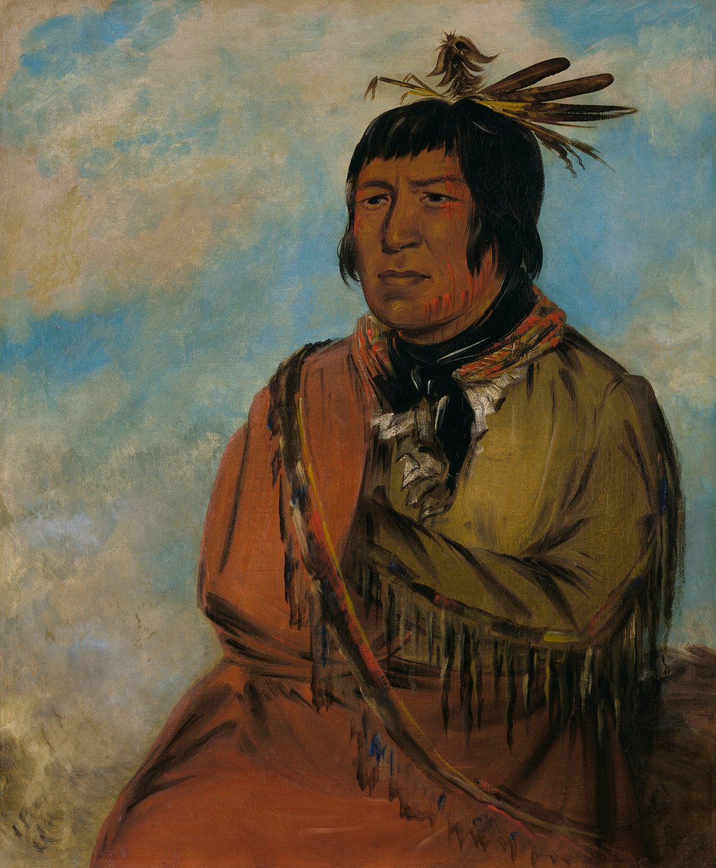 Na-pów-sa, Urso que viaja à noite, um chefe de George Catlin