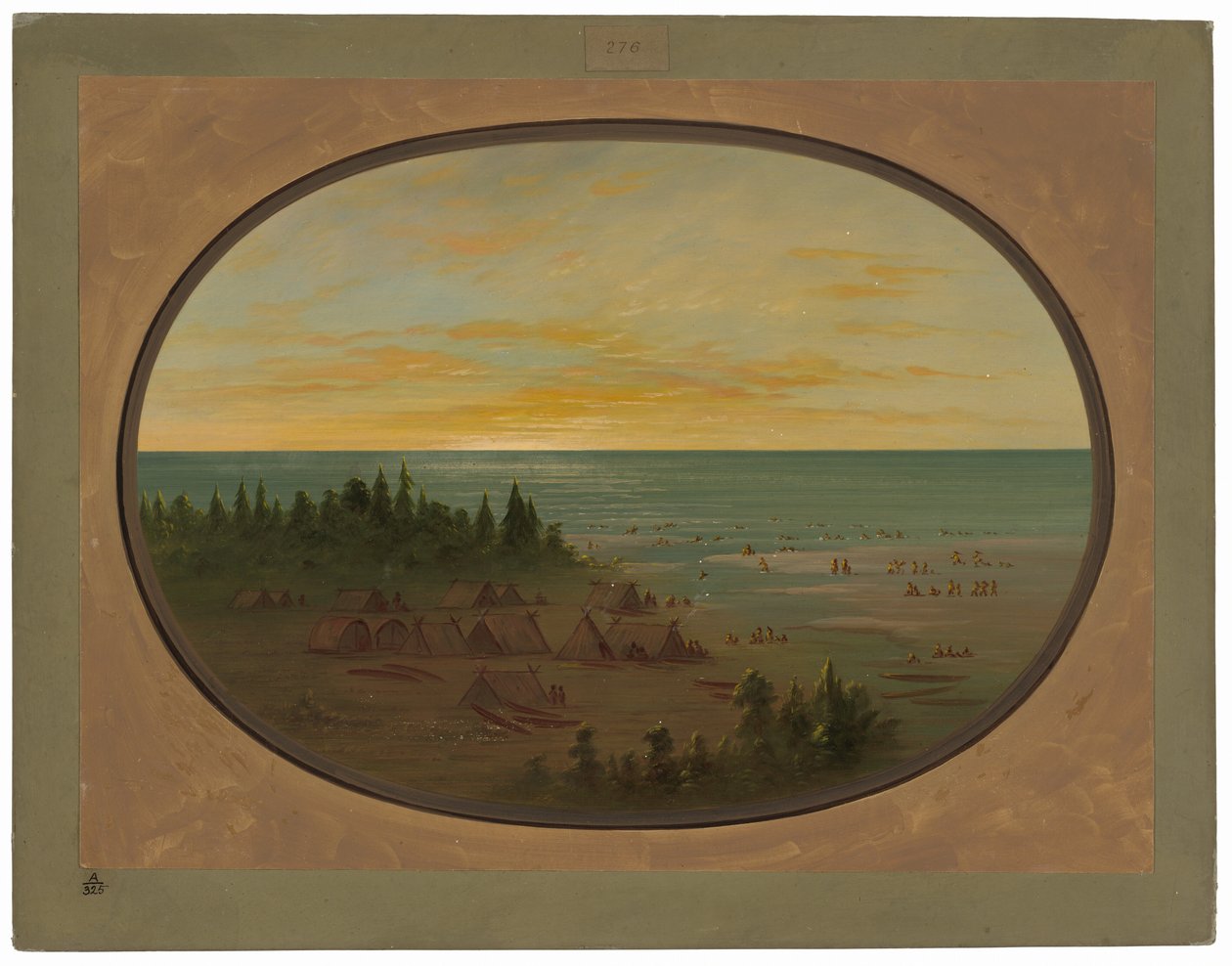 Aldeia Nayas - Banho de Índios de George Catlin