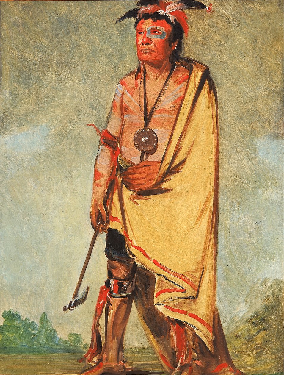 No-ak-chóo-she-kaw, Aquele que quebra os arbustos de George Catlin