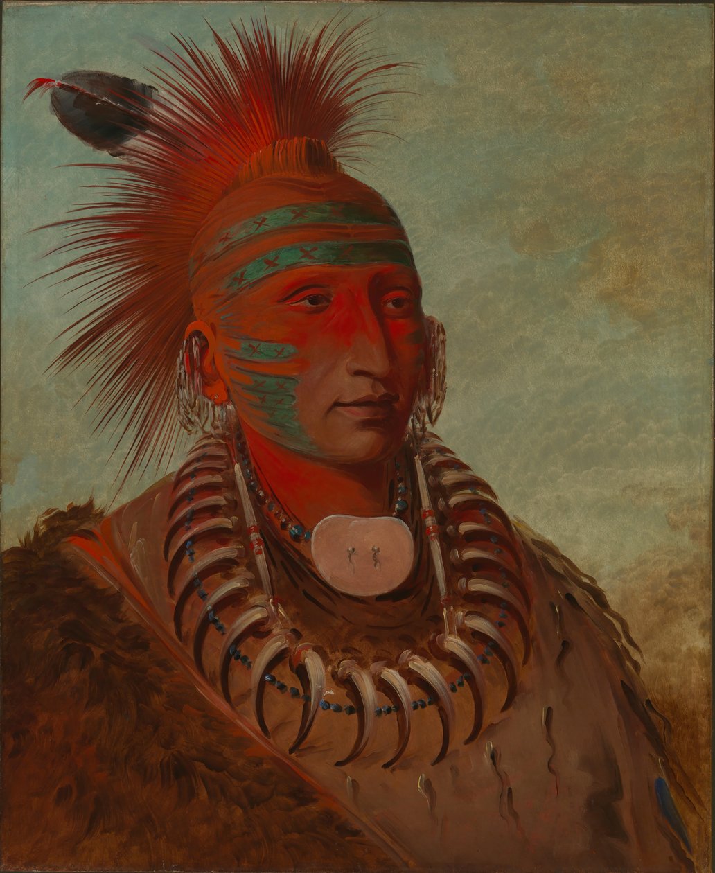 No-ho-mun-ya, Aquele que não dá atenção de George Catlin